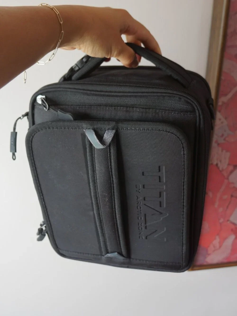 Titan by Arctic Zone Expandable Black Insulated Lunch Box